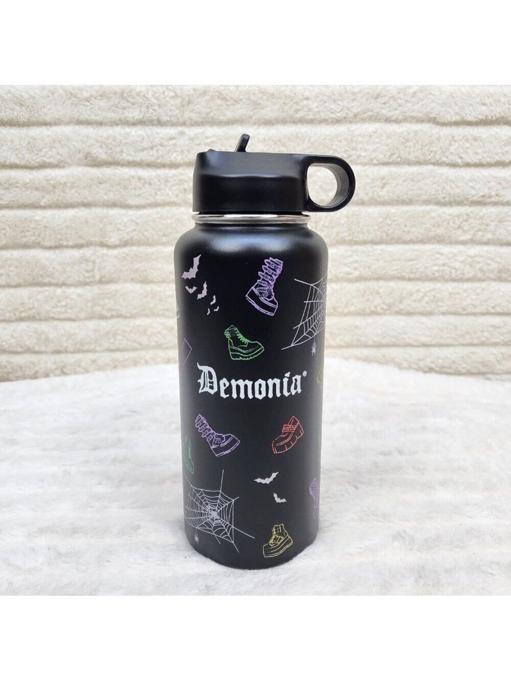Demonia Stainless Steel Insulated 32OZ Thermal Bottle Goth Gifts